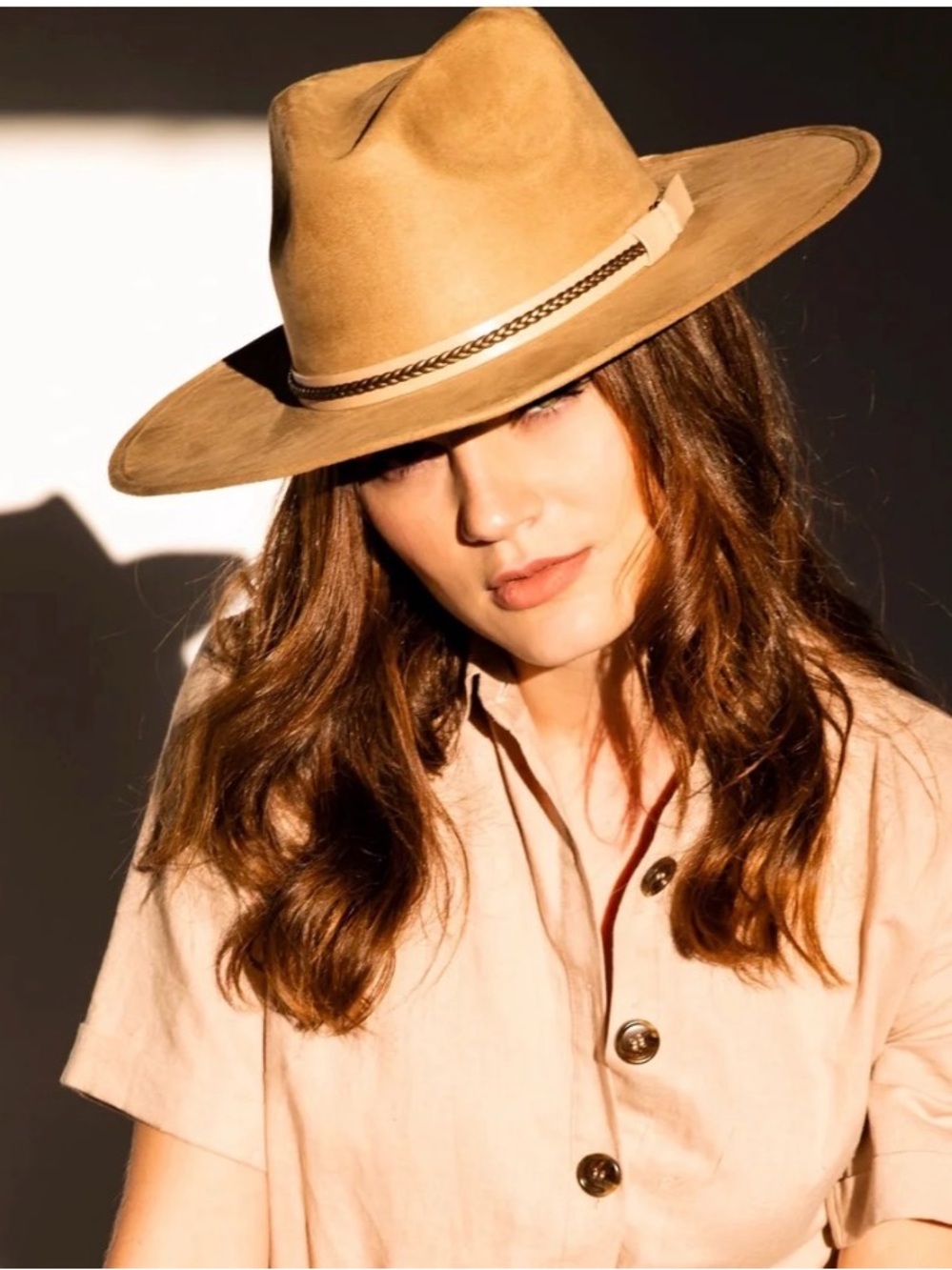 ASN Denali Faux Suede Fedora Medium 58cm